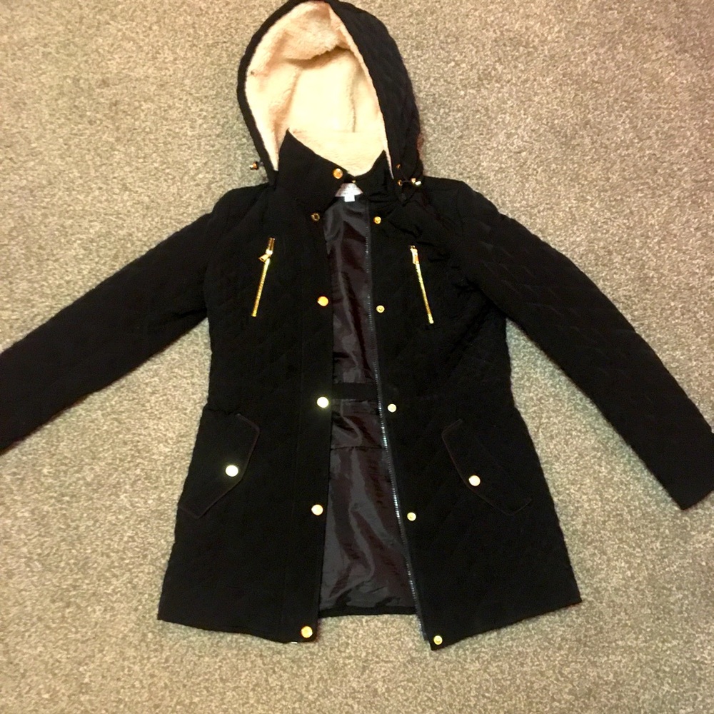 BEAUTIFUL laundry by shelli segal BLACK COAT